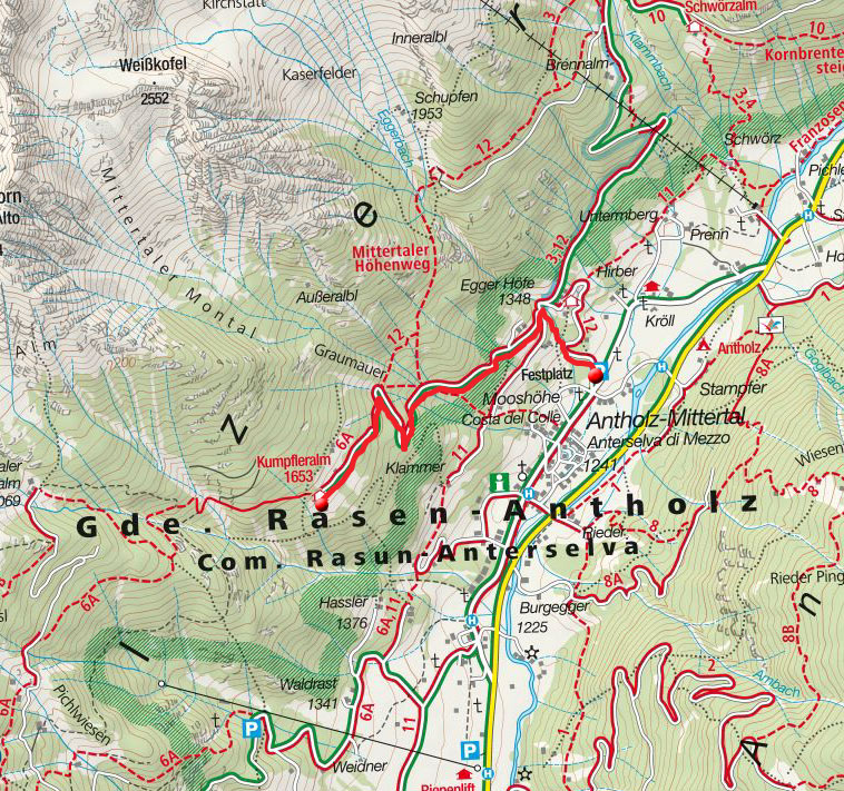 Kumpfl Alm von Antholz Mittertal Kumpfl Alm von Antholz Mittertal
