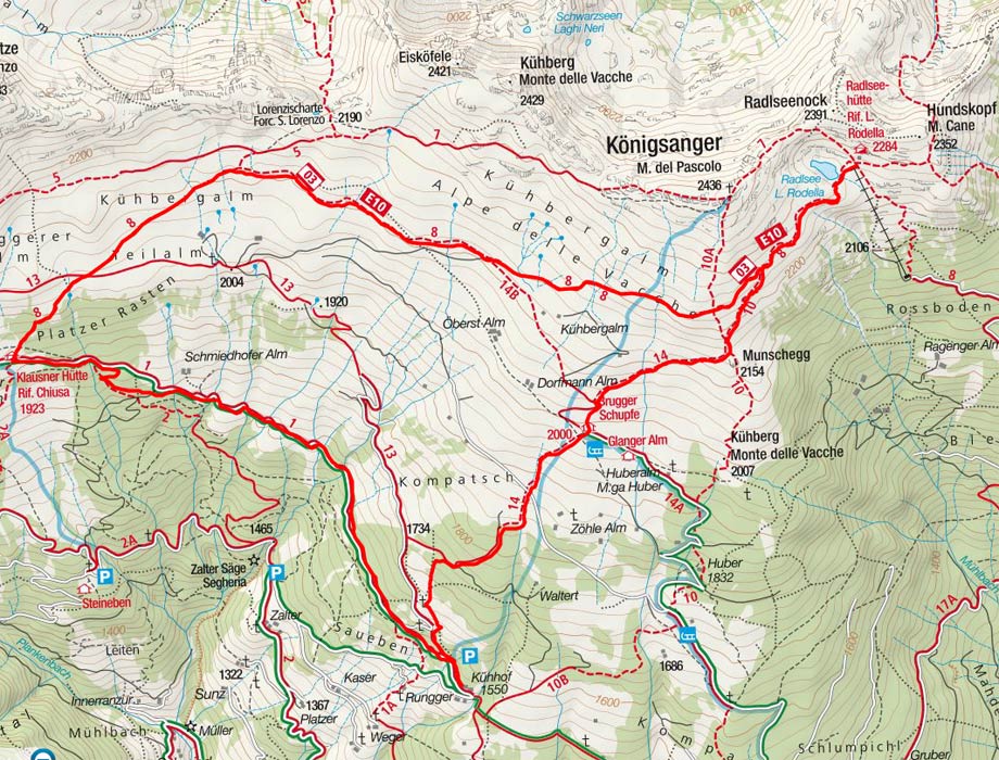 Latzfonser Höhenweg Latzfonser Höhenweg