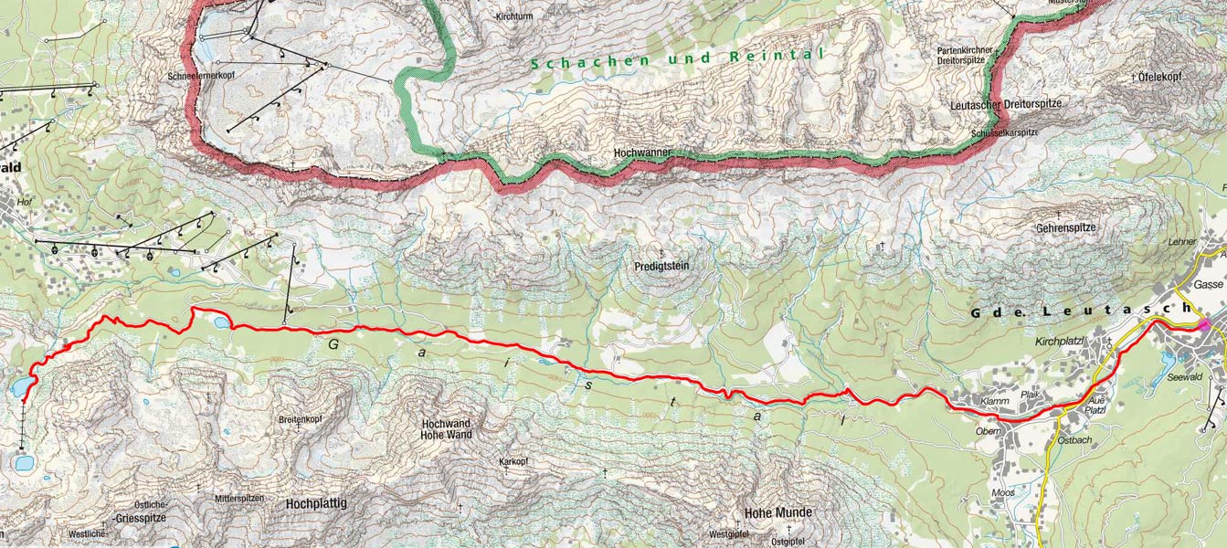 Seebensee-Seebenalm von Leutasch-Weidach Seebensee-Seebenalm von Leutasch-Weidach