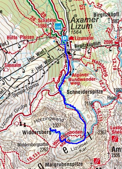 Widdersberg (2327 m) durch das Lizumer Kar Widdersberg (2327 m) durch das Lizumer Kar
