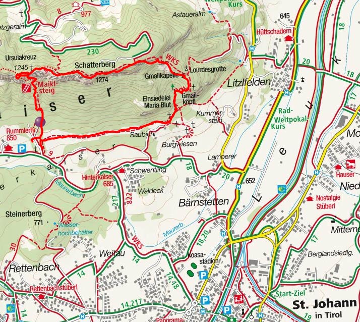 Maiklsteig – Niederkaiserkamm Rundwanderung Maiklsteig – Niederkaiserkamm Rundwanderung