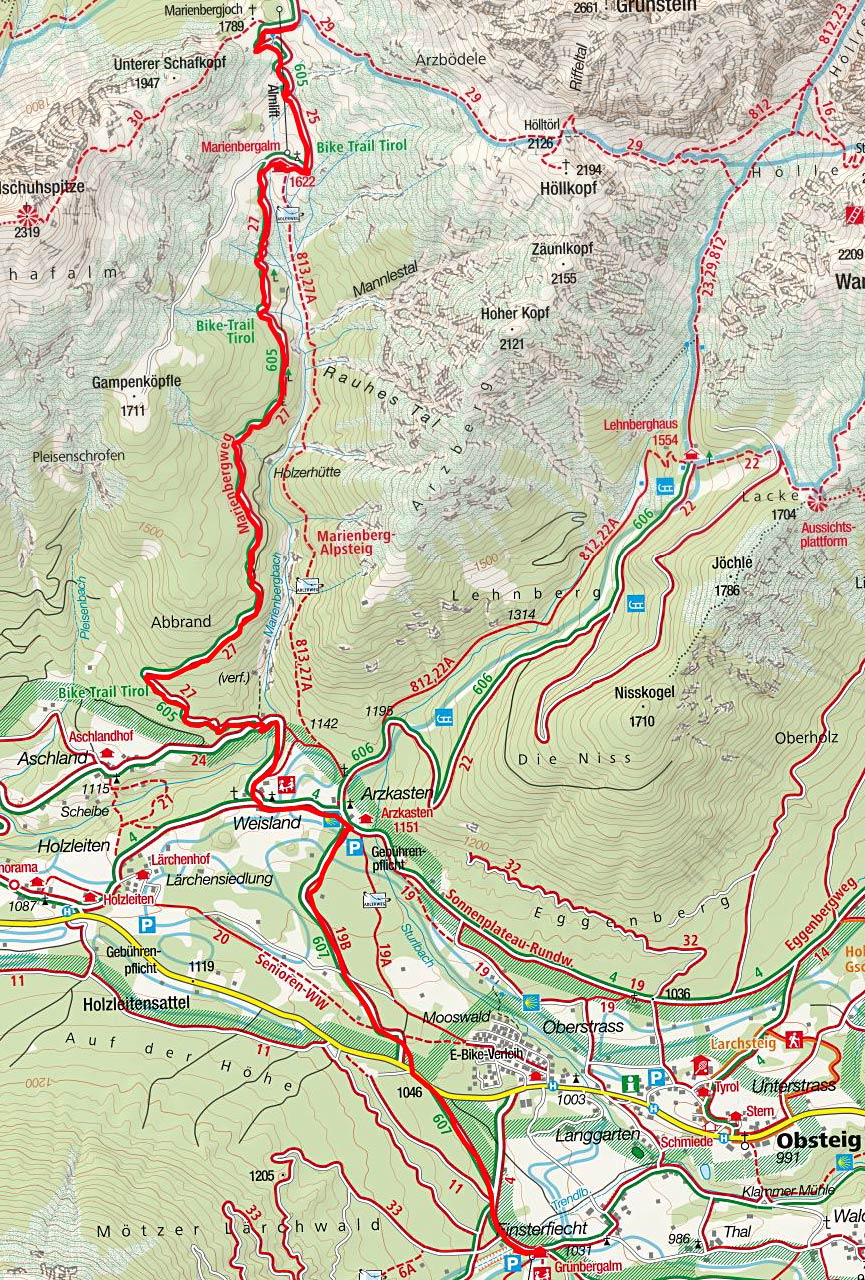 Marienbergalm & Marienbergjoch von Obsteig Marienbergalm & Marienbergjoch von Obsteig