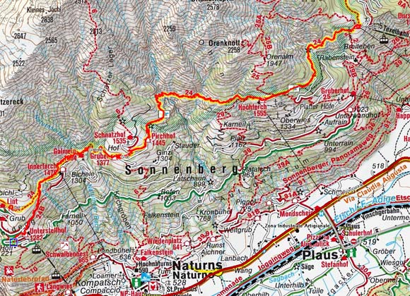 Meraner Höhenweg & 1000-Stufen-Schlucht Meraner Höhenweg & 1000-Stufen-Schlucht
