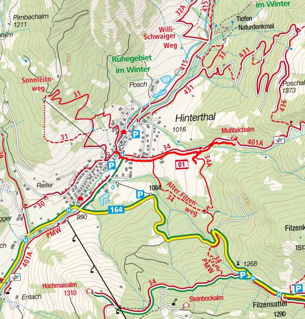 Mussbachalm & Aueralm Rundwanderung bei Hinterthal Mussbachalm & Aueralm Rundwanderung bei Hinterthal