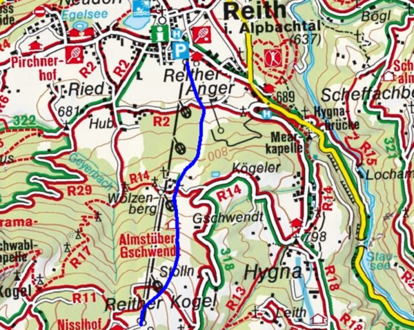 Reither Kogel (1110 m) von Reith im Alpbachtal Reither Kogel (1110 m) von Reith im Alpbachtal