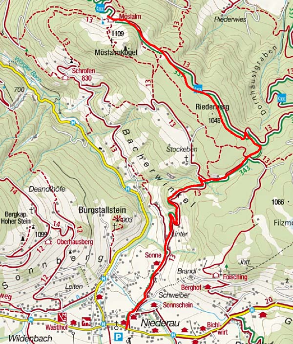 Möslalm über den Riederberg von Niederau Möslalm über den Riederberg von Niederau