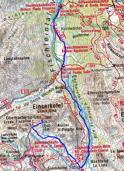 Östliche Oberbachernspitze (2675 m) durch das Bacherntal Östliche Oberbachernspitze (2675 m) durch das Bacherntal