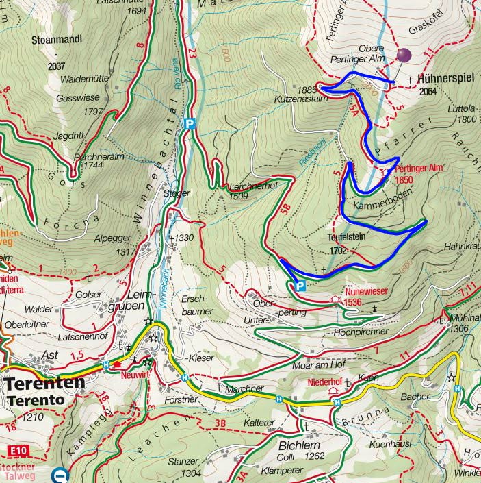 Obere Pertinger Alm - Rodelbahn Obere Pertinger Alm - Rodelbahn