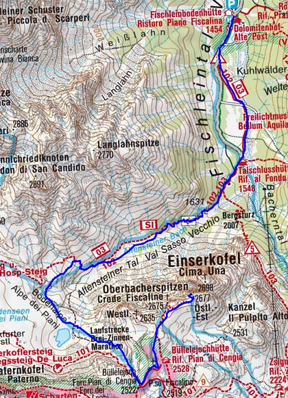 Östliche Oberbachernspitze (2675 m) durch das Altensteinertal Östliche Oberbachernspitze (2675 m) durch das Altensteinertal