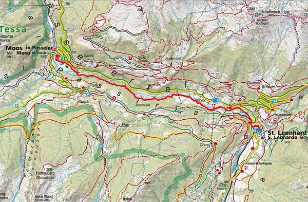 Passerschlucht – Wanderung von St. Leonhard nach Moos Passerschlucht – Wanderung von St. Leonhard nach Moos