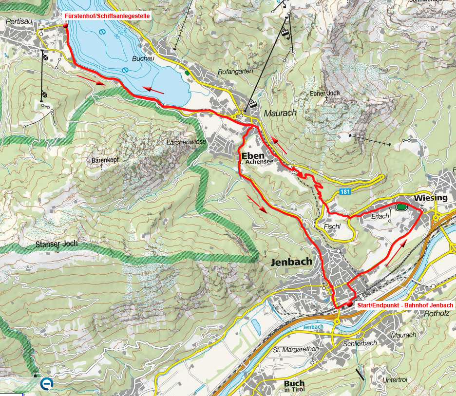 Von Jenbach nach Pertisau am Achensee Von Jenbach nach Pertisau am Achensee