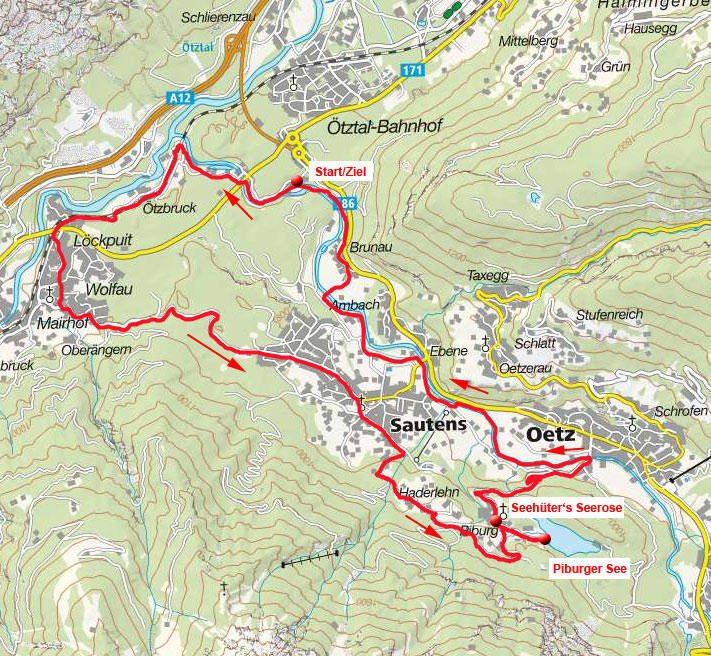 Piburger See-Piburg Rundfahrt von der Area 47 Piburger See-Piburg Rundfahrt von der Area 47