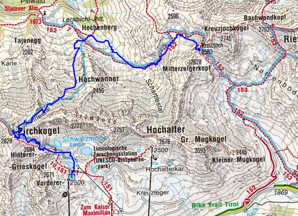 Pirchkogel Rundtour (2828 m) von Kühtai Pirchkogel Rundtour (2828 m) von Kühtai