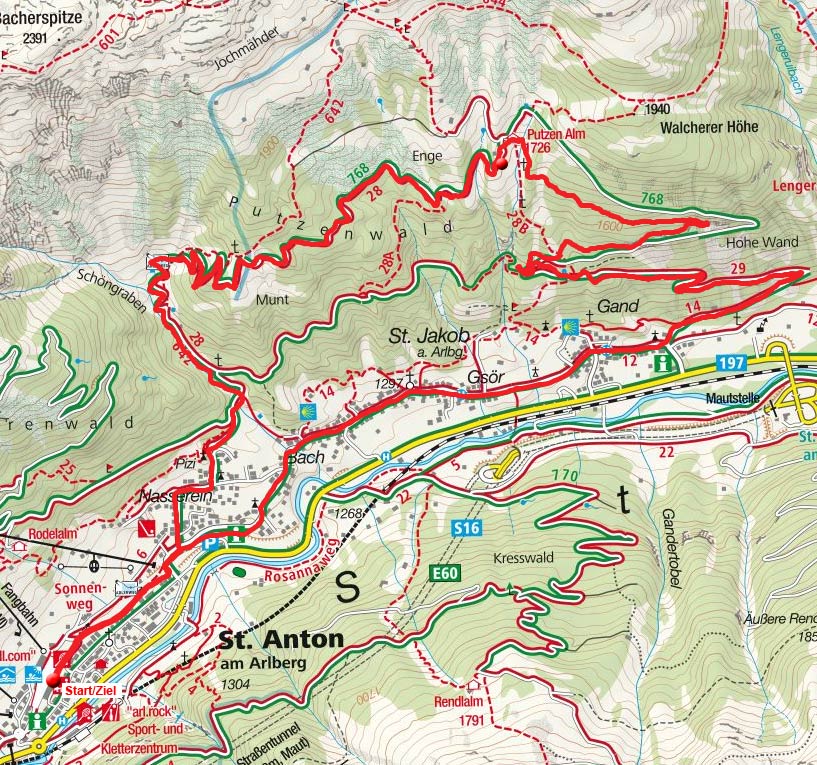 Putzenalm Rundfahrt von St. Anton Putzenalm Rundfahrt von St. Anton