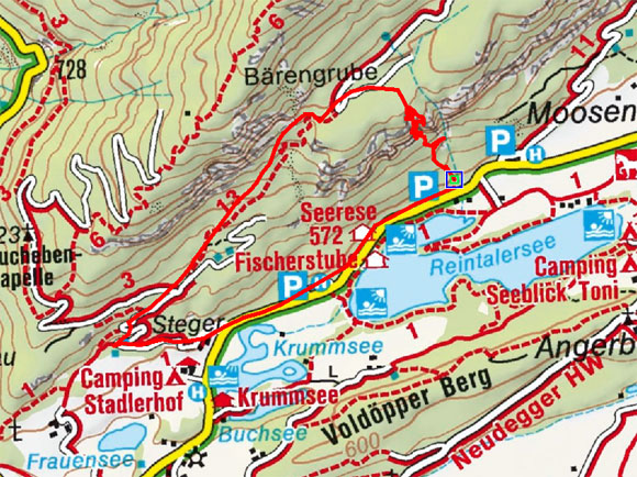 Klettersteig Reintalersee in Kramsach Klettersteig Reintalersee in Kramsach