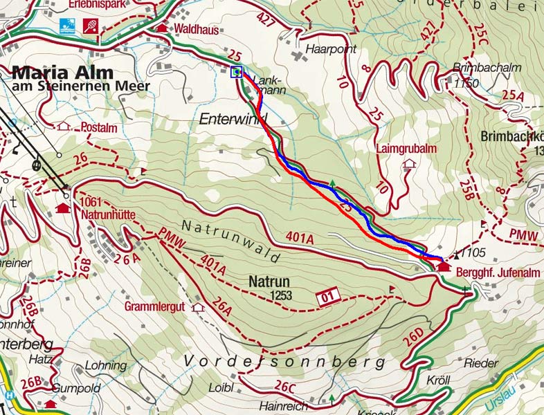 Jufenalm - Naturrodelbahn Jufenalm - Naturrodelbahn