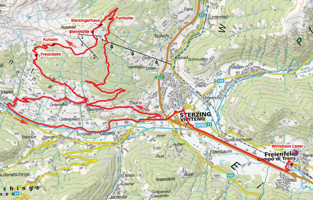 Rosskopf-Rundfahrt vom Wirtshaus Lener Rosskopf-Rundfahrt vom Wirtshaus Lener