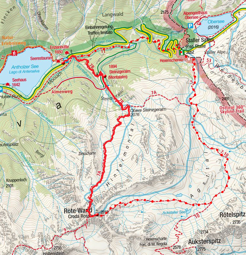 Rote Wand (2818m) vom Antholzer See Rote Wand (2818m) vom Antholzer See