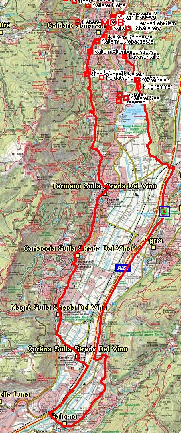Weinstraßen Rundtour im Südtiroler Unterland Weinstraßen Rundtour im Südtiroler Unterland