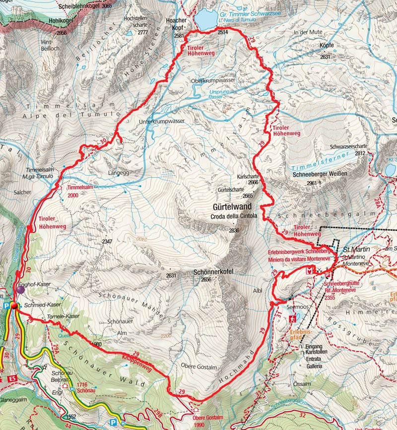 Große Schneebergrunde im Hinteren Passeiertal Große Schneebergrunde im Hinteren Passeiertal