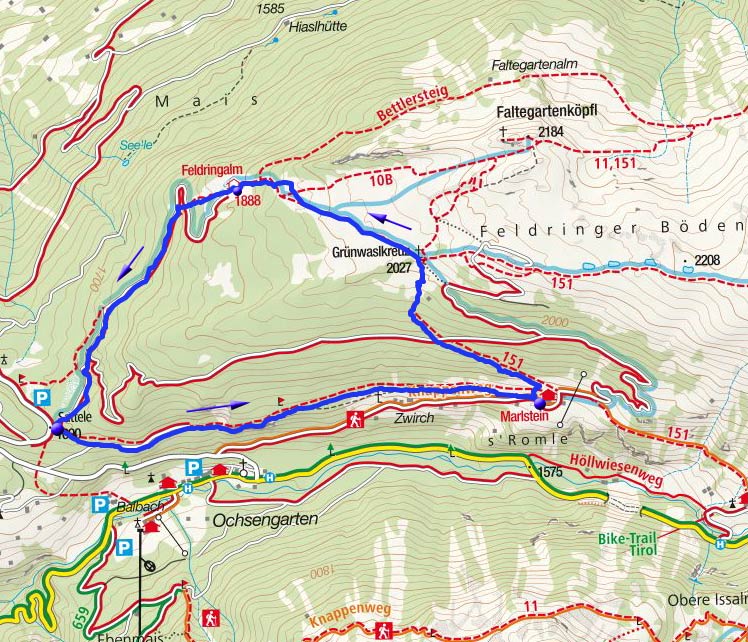 Am Kaiser-Franz-Josef-Weg auf die Feldringer Böden Am Kaiser-Franz-Josef-Weg auf die Feldringer Böden