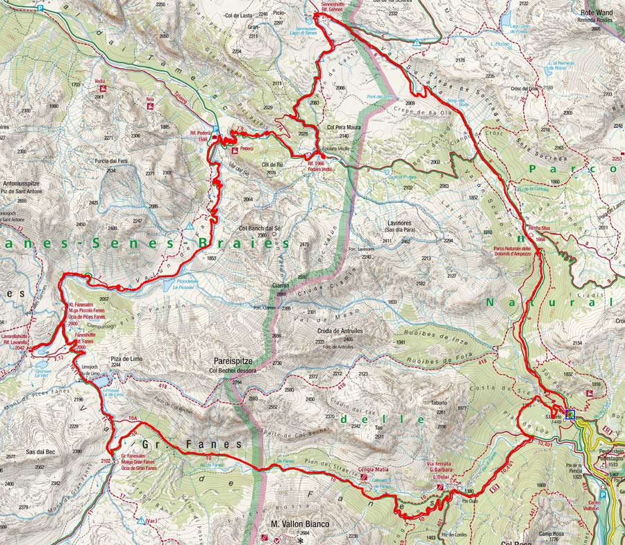 Sennes – Fanes Rundtour von S.Uberto Sennes – Fanes Rundtour von S.Uberto