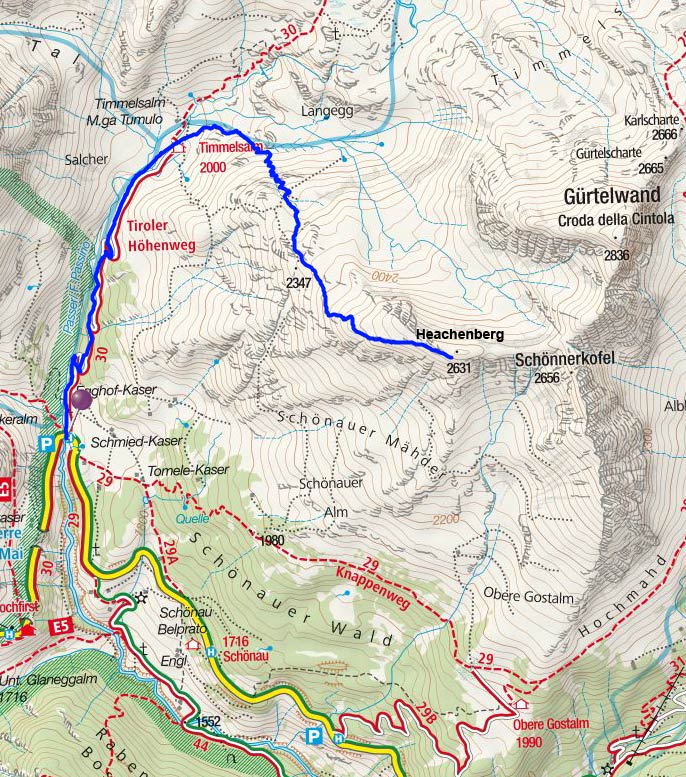 Heachenberg (2631 m) von der Timmelsbrücke Heachenberg (2631 m) von der Timmelsbrücke