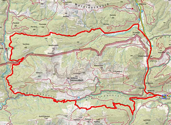 Sonnwendjoch-Umrundung von Landl Sonnwendjoch-Umrundung von Landl