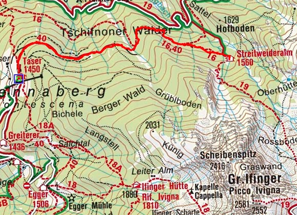 Streitwalder Alm von Taser Streitwalder Alm von Taser