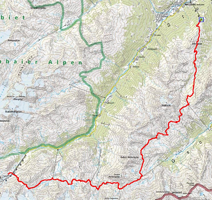Stubaier Höhenweg Süd (6 Etappen) Stubaier Höhenweg Süd (6 Etappen)