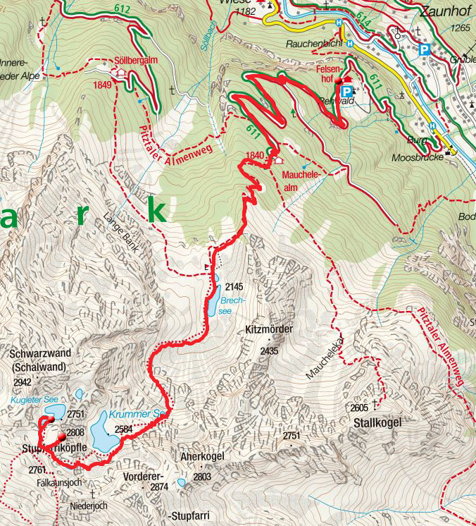 Stupfarriköpfle & Kugleter See vom Weiler Rehwald Stupfarriköpfle & Kugleter See vom Weiler Rehwald