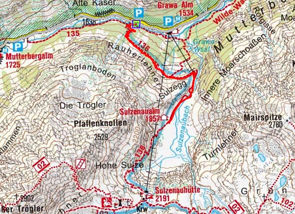 Sulzenau Alm aus dem Stubaital Sulzenau Alm aus dem Stubaital