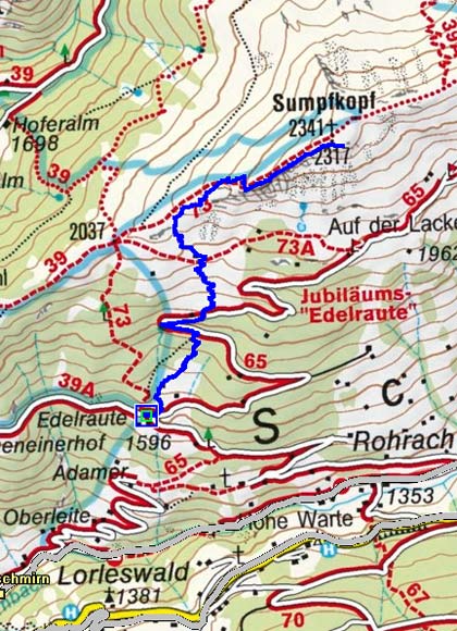 Sumpfkopf (2341 m) aus dem Schmirntal Sumpfkopf (2341 m) aus dem Schmirntal