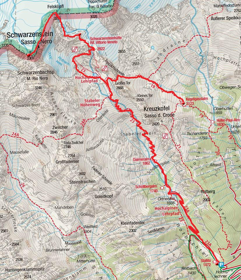 Tag 2: Kegelgasslalm – Schwarzensteinhütte – Schwarzenstein - Stallila Tag 2: Kegelgasslalm – Schwarzensteinhütte – Schwarzenstein - Stallila