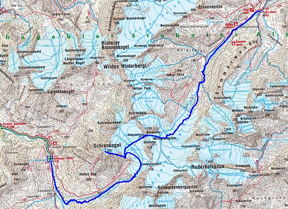 3.Tag: Amberger Hütte-Schrankogel-Franz Senn Hütte 3.Tag: Amberger Hütte-Schrankogel-Franz Senn Hütte