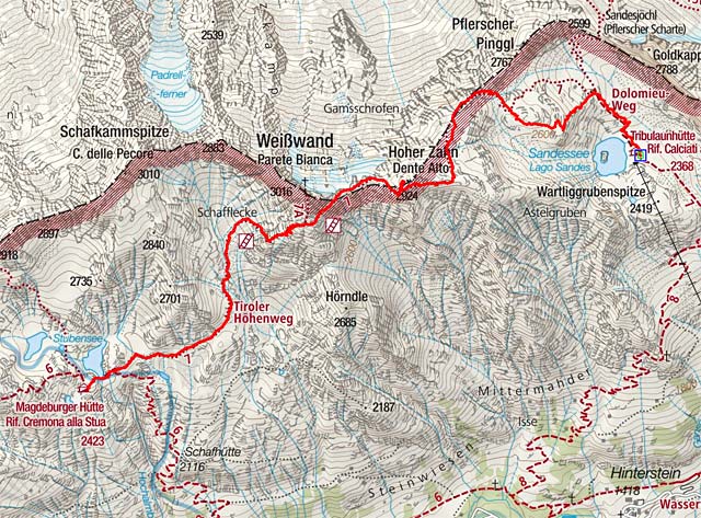 Italienische Tribulaunhütte zur Magdeburger Hütte Italienische Tribulaunhütte zur Magdeburger Hütte