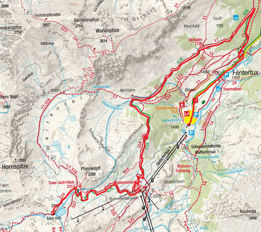 Hintertux - Tuxerjochhaus - Tuxerjoch Hintertux - Tuxerjochhaus - Tuxerjoch