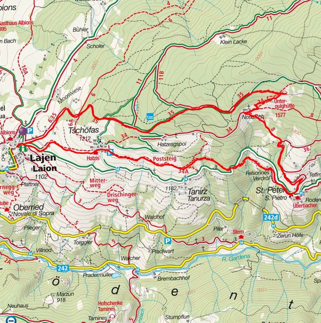 Unterpulghütte – Poststeig Rundwanderung Unterpulghütte – Poststeig Rundwanderung