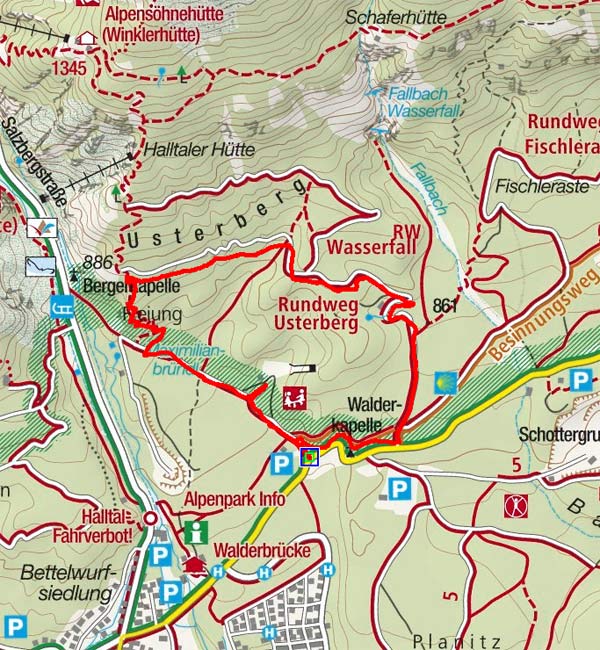 Usterberg-Rundwanderung in Gnadenwald Usterberg-Rundwanderung in Gnadenwald