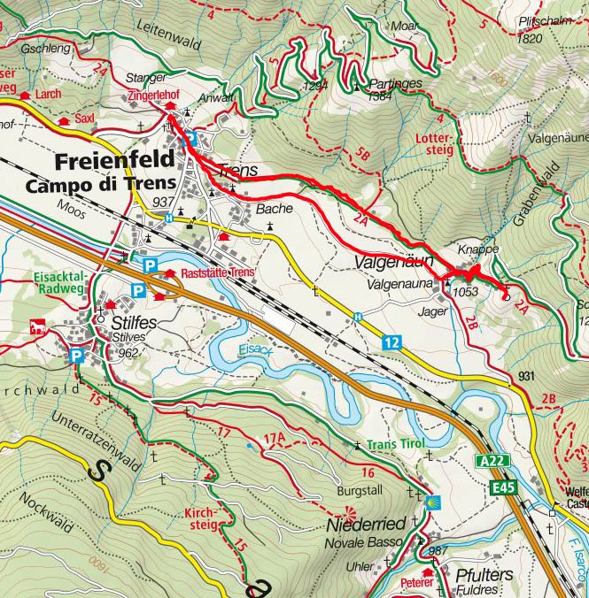Valgenäun Rundwanderung von Trens Valgenäun Rundwanderung von Trens