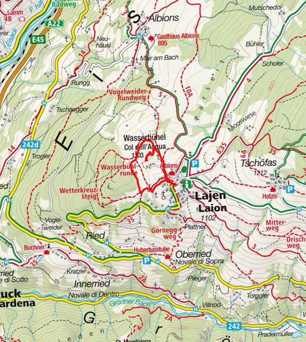 Wasserbühel & Kofler Moos Runde bei Lajen Wasserbühel & Kofler Moos Runde bei Lajen