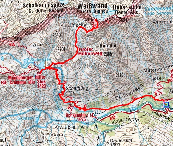 Weißwand (3016 m) über Magdeburgerhütte Weißwand (3016 m) über Magdeburgerhütte