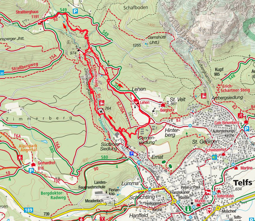 Zimmerbergklamm - Rundwanderung mit Straßberghaus Zimmerbergklamm - Rundwanderung mit Straßberghaus