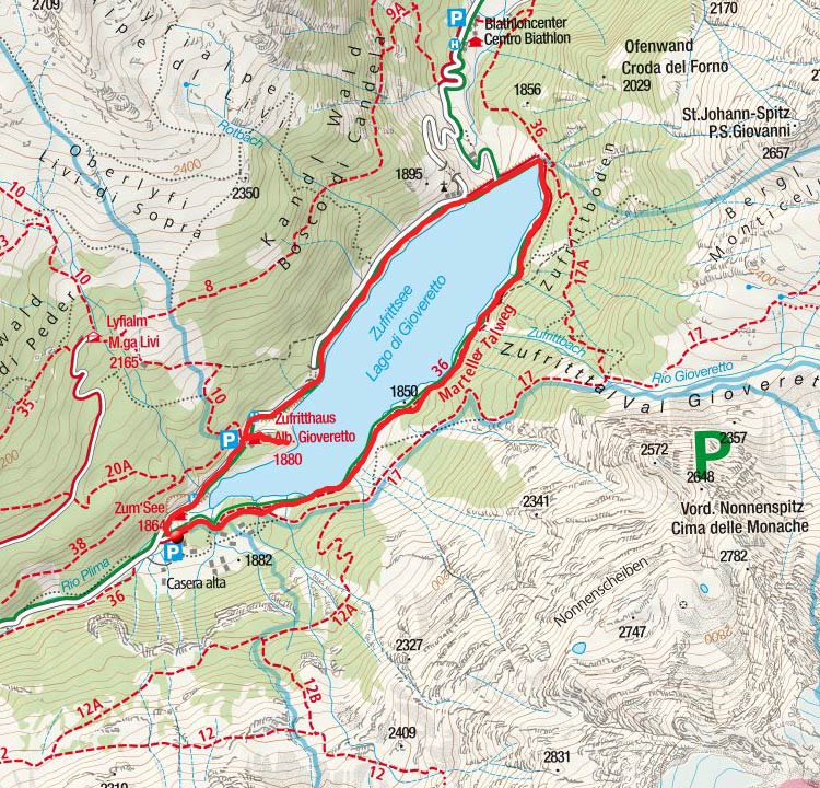 Zufrittsee-Rundwanderung vom Hotel zum See Zufrittsee-Rundwanderung vom Hotel zum See