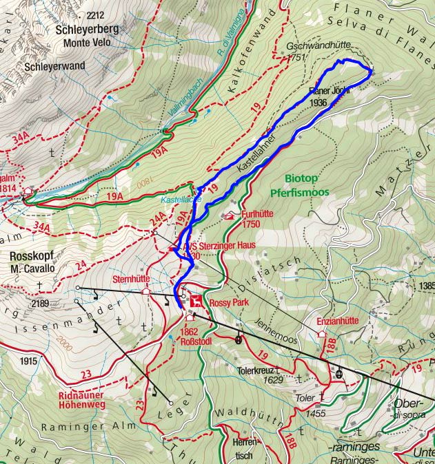 Rundwanderung am Flaner Jöchl Rundwanderung am Flaner Jöchl