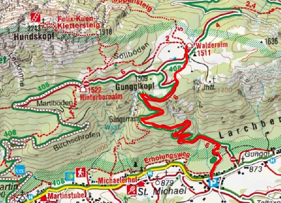 Walderalm von Gnadenwald Walderalm von Gnadenwald