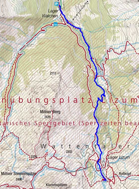 Skitour auf Lizumerhütte (2019 m) in Tuxer Alpen Skitour auf Lizumerhütte (2019 m) in Tuxer Alpen