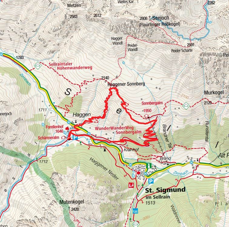 Haggener Sonnberg & Sonnbergalm Rundwanderung Haggener Sonnberg & Sonnbergalm Rundwanderung