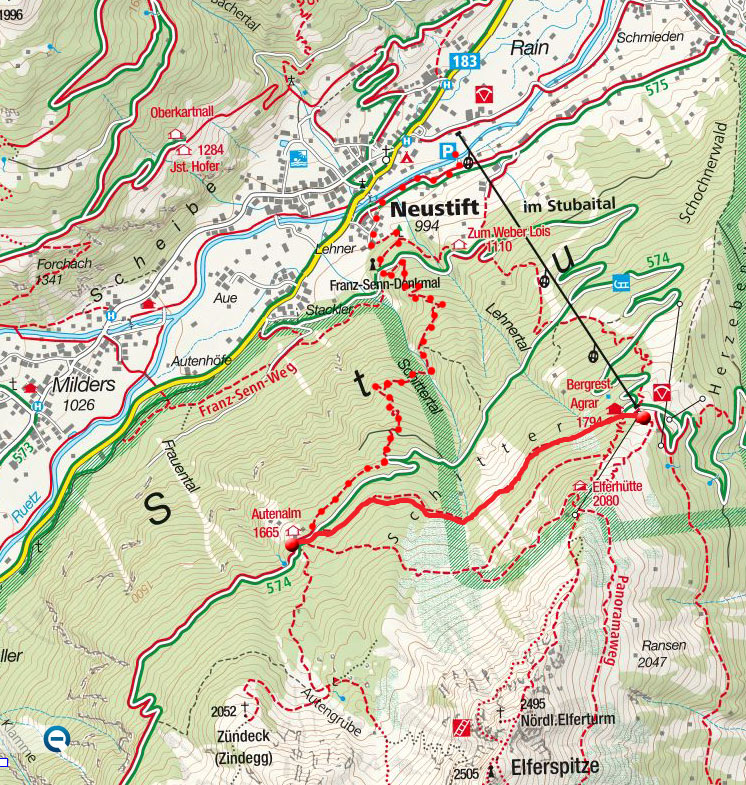 Autenalm von der Elfer-Bergstation Autenalm von der Elfer-Bergstation
