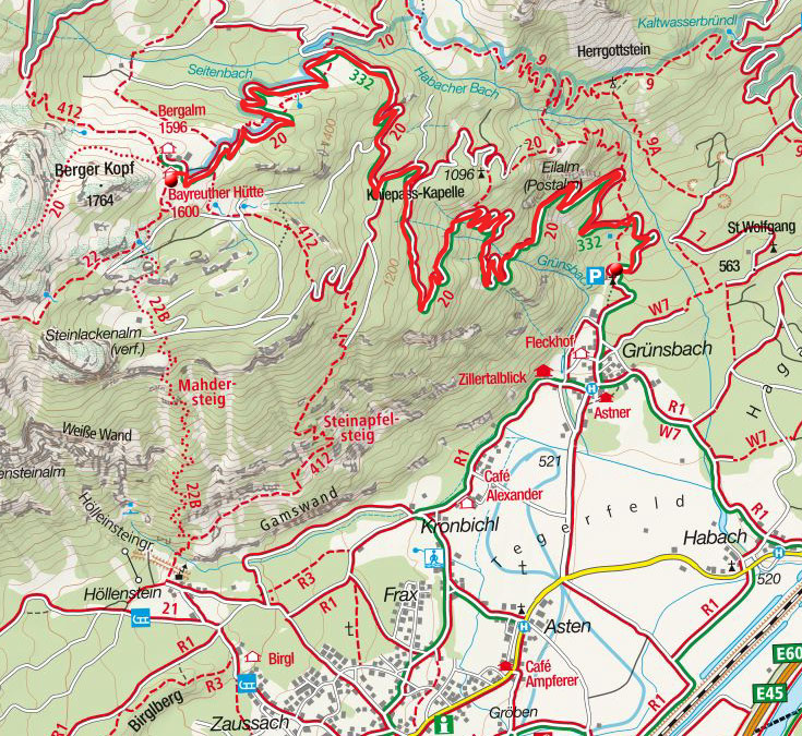 Bayreuther Hütte (1600m) von Grünsbach Bayreuther Hütte (1600m) von Grünsbach